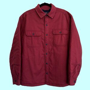 NWT Vineyard Vines Classic Fit Flannel Slopeside Padded Overshirt XL Red Earth